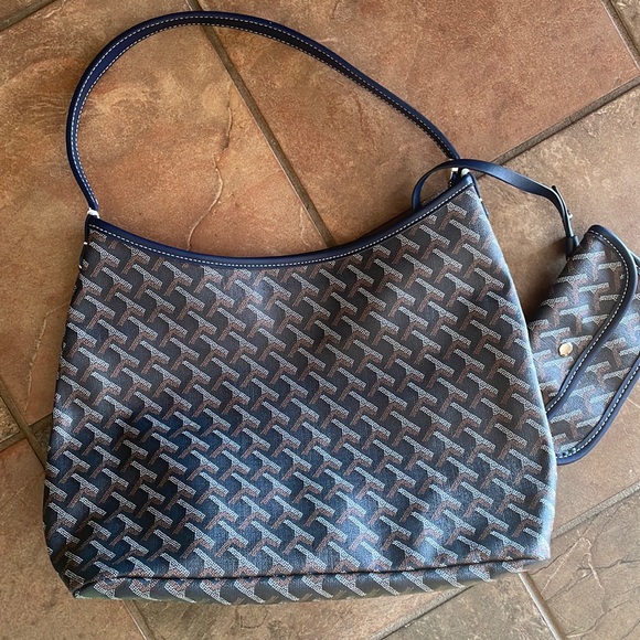 Navy Shoulder Bag - Picture 1 of 7